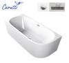 Акриловая ванна Cerutti Spa Ami CT10090 белая, 170x75 фото 4