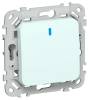 Выключатель 1-клавишный IEK Flite FI-V10-1-10-1-K94 холодный лед