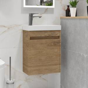 Тумба с раковиной Art&Max Family-M 40, подвесная, harbor golden Family-M-400-1D-SO-HG с раковиной Mini AM-LAV-400-MR-MINI