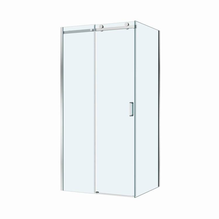 Душевой уголок BelBagno SOFT_CLOSE-2-AH-1-100/80-C-Cr профиль хром, стекло прозрачное, 100x80x200