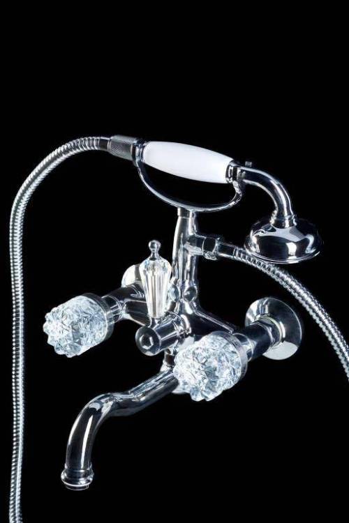 Смеситель для ванны Boheme Crystal 273-CRST хром