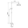 Душевая система Rose R2836H черный фото 2