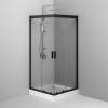 Душевой уголок AM.PM Gem W90G-403-090BT 90x90, профиль черный фото 5
