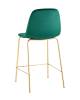 Набор из 2 полубарных стульев Stool Group Валенсия SN OS-001CB HLR-56 gl X2 зеленый, золотые ножки фото 7
