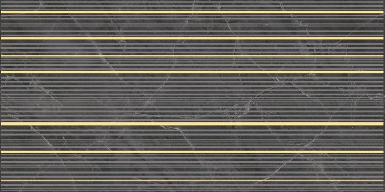 Декор Laparet Olimpus VT\E88\34030 Race Чёрный 25x50