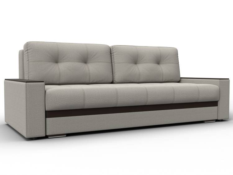 Диван прямой с декором Лига Диванов Лига-096 132567 Бежевый;Коричневый