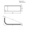 Экран AM.PM X-Joy W94A-170R70W-P фронтальный, белый, 170x70см фото 3