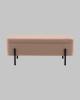 Банкетка-сундук Stool Group Болейн 20A544VF-BL-MOMO-03 с ящиком, велюр бежевый, черные ножки 110x42 фото 2
