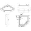 Душевой уголок Esbano ESR-7170B ESUGR7170B 100x100x200 черный фото 9