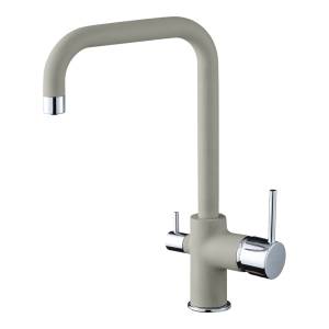 Смеситель для кухни Rivelato Tovel 9025203 с подключением фильтра, топаз, хром