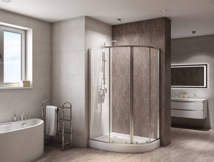 Душевой уголок BelBagno Due RH-2-100/80-C-Cr