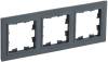 Рамка 3-постовая IEK Brite BR-M32-K53 графит
