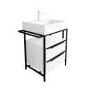 Тумба с раковиной Эстет Comfort Loft ФР-00003613 напольный, 2 ящика с ручками, 75.8x70