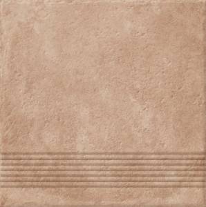 Ступень Cersanit Carpet C-CP4A156D рельеф. темно-бежевый 29.8x29.8