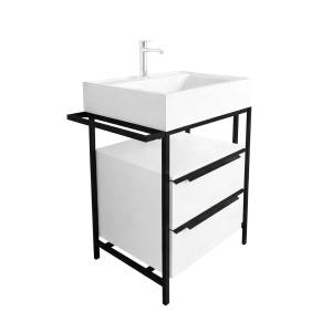 Тумба с раковиной Эстет Comfort Loft ФР-00003613 напольный, 2 ящика с ручками, 75.8x70