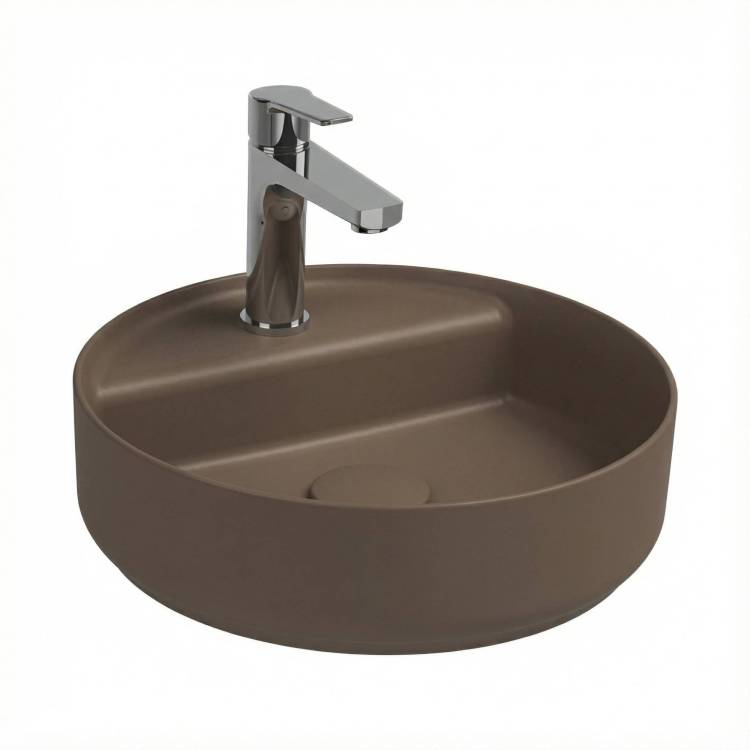 Раковина Isvea Infinity 10NF65042SV-2H 35 см, коричневая матовая