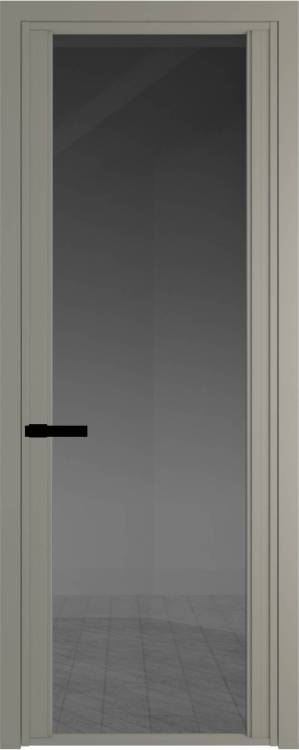 Межкомнатная дверь Profil Doors 2 AGP цвет профиля Никель матовый, стекло безопасное 6 мм тонированное 600x2000