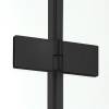 Дверь в нишу NEW TRENDY NEW SOLEO BLACK складные L 70x195 D-0219A (черный) фото 6