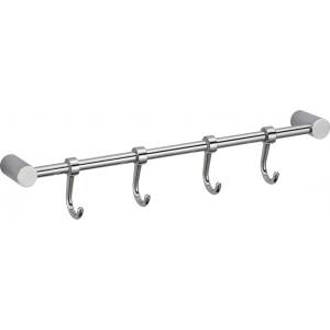 Планка с крючками (4 крючка) Savol S-006204 хром