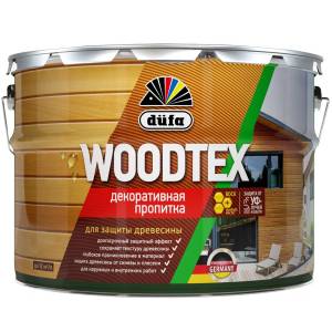 Пропитка декоративная для защиты древесины алкидная Dufa Woodtex белая 3 л