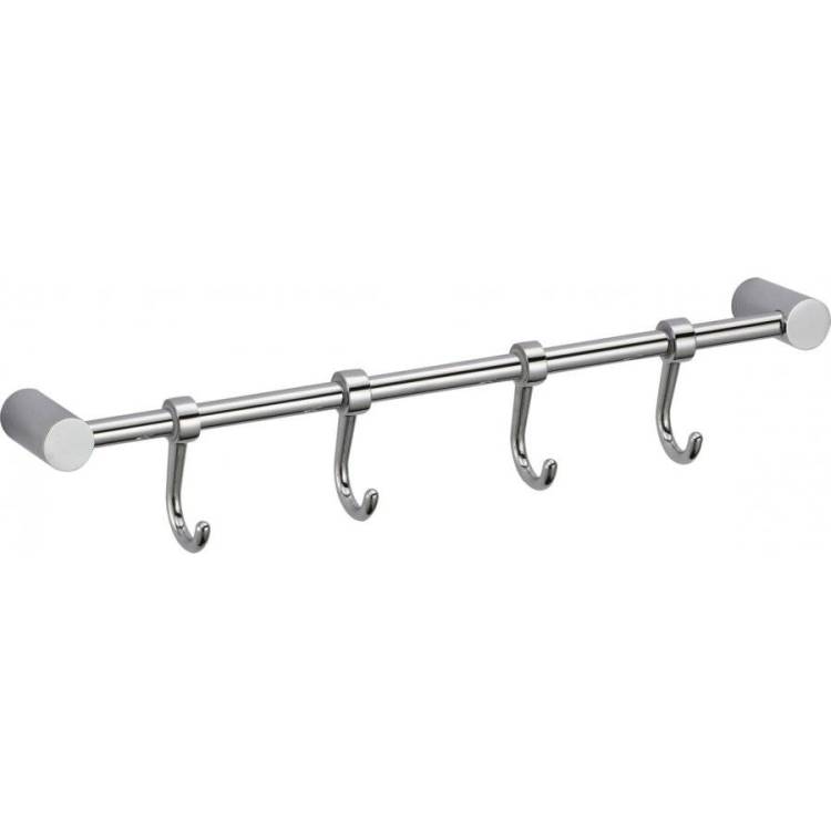 Планка с крючками (4 крючка) Savol S-006204 хром