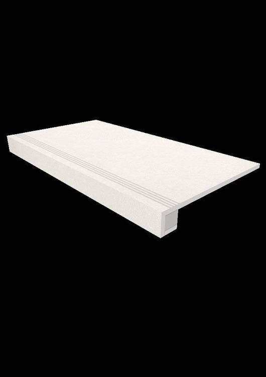 Ступень Estima Luna 39610 Белый 33x120 + Подступенок (14.5x120)