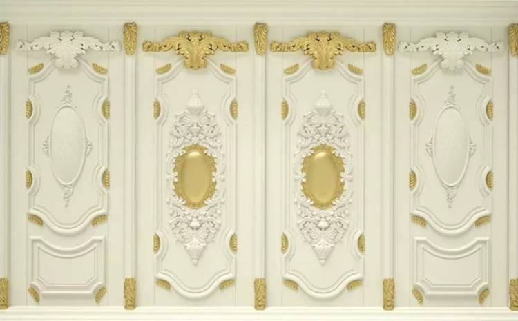 3D Фотообои Artegrafico «Роскошная стена» DR-007 акварель