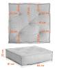 Модуль мягкий Tetchair Miracle 25337 VT shape silver велюр, букле, нижний фото 15
