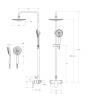 Душевая стойка Cezares Stylus STYLUS-CD-NOP черный матовый фото 6