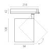 Трековый светодиодный светильник Lightstar Alta Base A5446TRIAC фото 4
