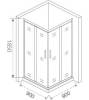 Душевой уголок Good Door Infinity CR-90-G-CH 90x90 фото 6