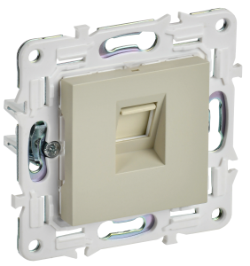 Розетка компьютерная RJ45 IEK Skandy SK-K10-2-K10 бежевый