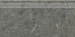 Ступень Kerama Marazzi Чеппо ди Гре DD606220R/GR антрацит матовый обрезной 30x60x0.9