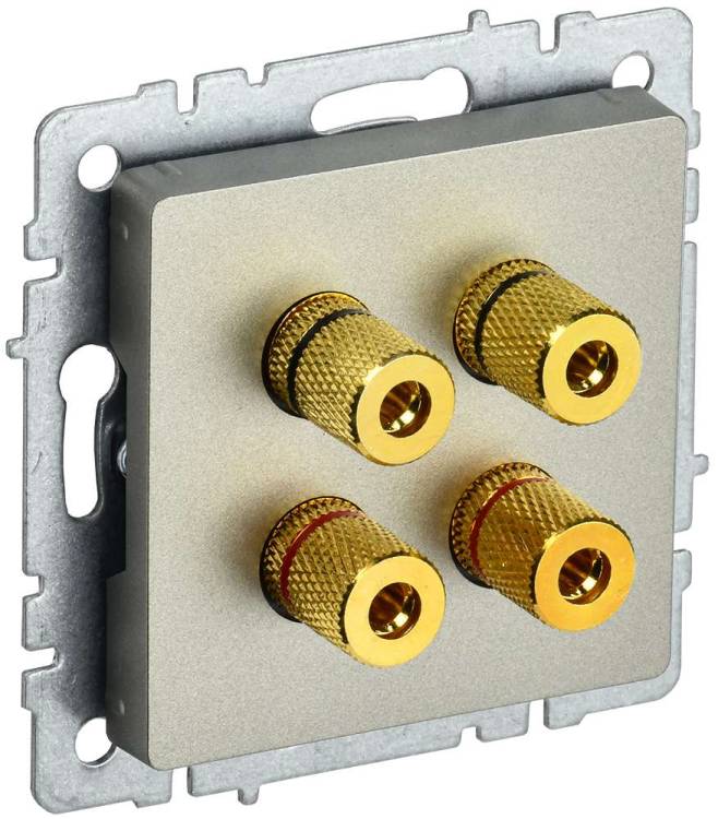 Акустическая розетка IEK Brite BR-S40-K37 шампань