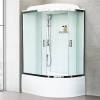 Душевая кабина Royal Bath BK RB8120BK5-WC-CH-L с высоким поддоном, с сиденьем фото 3