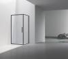 Душевой уголок Vincea Slim VSR-4SLP9010CLB профиль черный, стекло прозрачное, 100x90x195 фото 2
