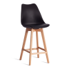 Стул барный Tetchair Tulip Bar (mod. C1014H-1) 21241 Black (Черный) 3010/ натуральный 42x47.5x104