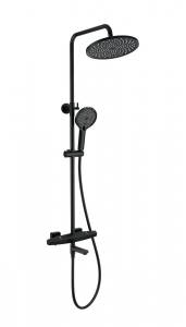Душевая стойка Wonzon & Woghand WW-B3046-A1-MB с термостатом, черный