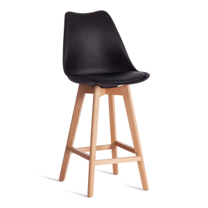 Стул барный Tetchair Tulip Bar (mod. C1014H-1) 21241 Black (Черный) 3010/ натуральный 42x47.5x104