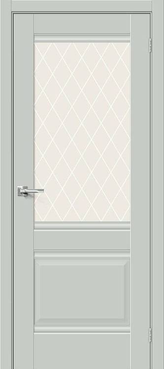 Межкомнатная дверь Bravo 066-0153 Прима-3 Grey Matt 200x90