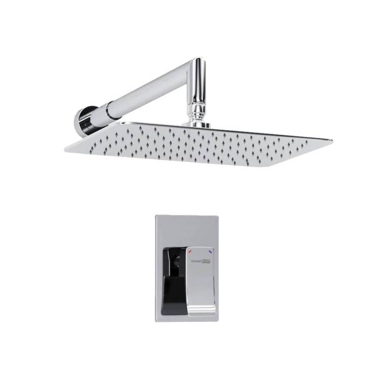 Душевой комплект Wasserkraft A12669 с верхней душевой насадкой, хром, встраиваемый