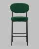 Стул полубарный Stool Group Бриф DD AV 477-C69-9005 (PP) зеленый, велюр фото 3