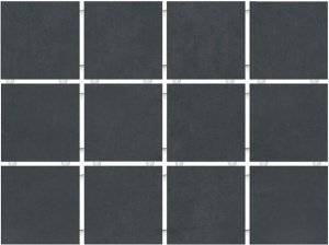 Керамическая плитка Kerama Marazzi Амальфи 1291H черный (полотно 29.8x39.8 из 12 частей) 9.8x9.8x7