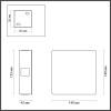 Настенный светодиодный светильник Odeon Light Hightech Vista 4258/8WL фото 5