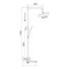 Душевая система Rose R3936 хром фото 2