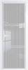 Межкомнатная дверь Profil Doors 3 AX цвет профиля Вайт, стекло безопасное 6 мм страйп 800x2000