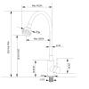 Смеситель для кухни Avrora Kitchen AV9001B с высоким гибким изливом, черный фото 8