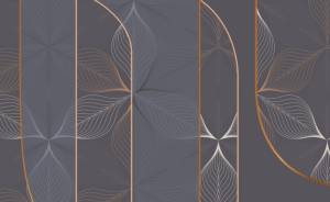 3D Фотообои Artegrafico «Цветочное кружево с благородным отливом» PL-102 акварель