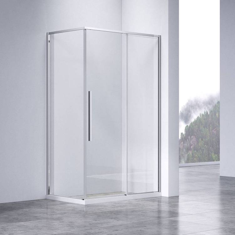Душевой уголок Vincea Slim-N VSR-4SN8014CL 1400x800, хром, стекло прозрачное