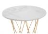 Кухонный стол Woodville Melan 11771 white / gold фото 3